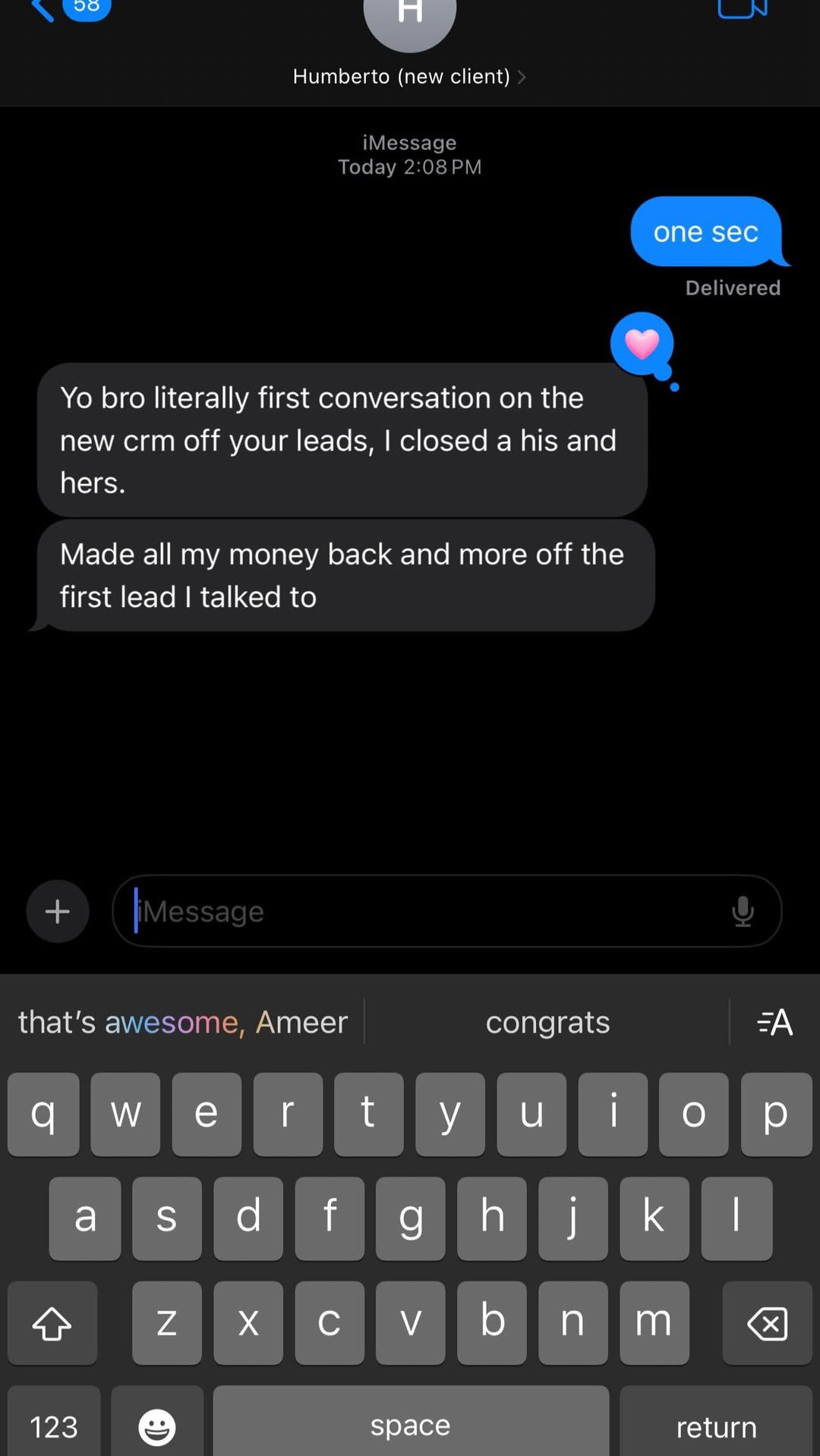 Customer review from SCREENSHOT